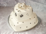 Heart Shape Wedding Cake