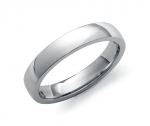 Low Dome Comfort Fit Wedding Ring in Platinum (4mm)